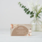 Pampas Grass Pumpkin Buchanfrage Begleitkarte (Stehend Vorderseite)