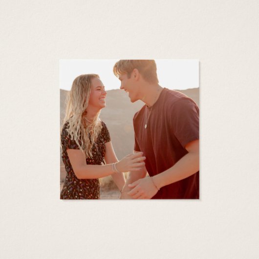 Pampas Grass QR Code Foto Wedding RSVP Card (Rückseite)