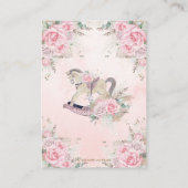 Pampas Grass Rosa Rockpferde Pferdeschwalbe Begleitkarte (Rückseite)