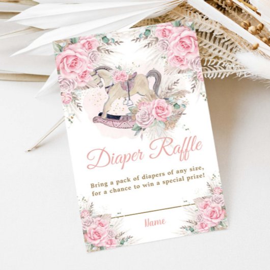 Pampas Grass Rosa Rockpferde Pferdeschwalbe Begleitkarte