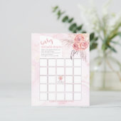 Pampas Grass | Rose Blooms Baby Showcard Bingo Car (Stehend Vorderseite)