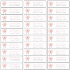 Pampas Grass | Roses Guest Address List Stick Aufkleber