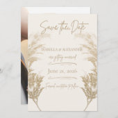 Pampas Grass Save the Date (Vorne/Hinten)