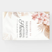 Pampas Grass Script Terracotta Brautparty Banner (Horizontal)