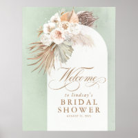 Pampas Grass Soft Floral Brautparty Willkommen