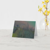 Pampas Grass Solarized Note Card Karte (Gelbe Blume)