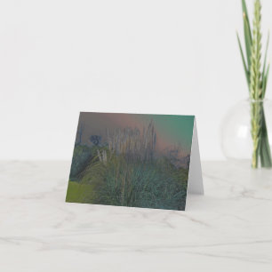 Pampas Grass Solarized Note Card Karte
