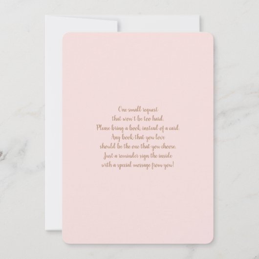 Pampas Grass Surprise Baby Shower Girl Einladung (Rückseite)