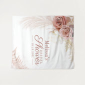 Pampas Grass Tan Brautparty Hintergrund Wandteppich (Vorderseite (Horizontal))