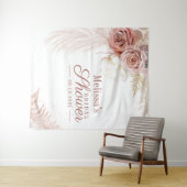 Pampas Grass Tan Brautparty Hintergrund Wandteppich (Beispiel (Horizontal))