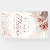 Pampas Grass Tan Brautparty Willkommen Banner (Horizontal)