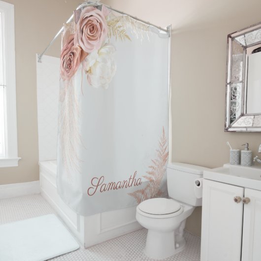 Pampas Grass Tan Bridal Duschvorhang (Beispiel)