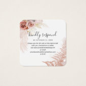 Pampas Grass Tan QR Code Wedding Website UAWG (Vorderseite)