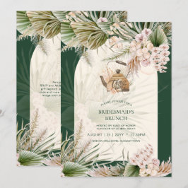 Pampas Grass TEA PARTY Brautparty Mittagessen