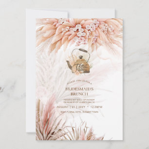 Pampas Grass TEA PARTY Brautparty Mittagessen