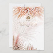 Pampas Grass TEA PARTY Brautparty Mittagessen (Rückseite)