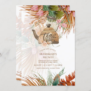 Pampas Grass TEA PARTY Brautparty Mittagessen