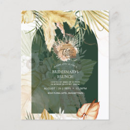 Pampas Grass TEA PARTY Brautparty Mittagessen Flyer