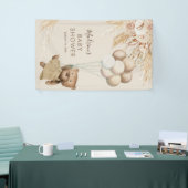 Pampas Grass Teddy Bear Babydusche Banner (Messeveranstaltung)