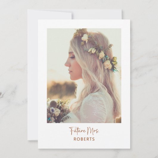 Pampas Grass Terracotta Arch Foto Brautparty Einladung (Rückseite)