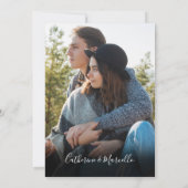 Pampas Grass Terracotta Arch Foto Hochzeit Save The Date (Rückseite)