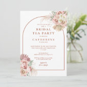 Pampas Grass Terracotta auf dem Monte Tamaro Party Einladung (Stehend Vorderseite)