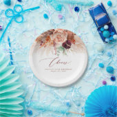 Pampas Grass Terracotta Blume Cheers Tropical Pappteller (Party)