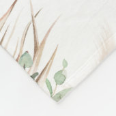 Pampas Grass Terracotta Blume Fleecedecke (Ecke)