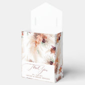 Pampas Grass Terracotta Blume Tropisch Geschenkschachtel (Geöffnet)