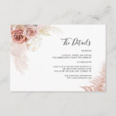 Pampas Grass Terracotta Blumenzwiebeln Details Begleitkarte (Vorderseite)