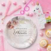 Pampas Grass Terracotta Boho Brautparty Pappteller (Party)