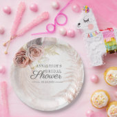 Pampas Grass Terracotta Boho Tan Brautparty Pappteller (Party)