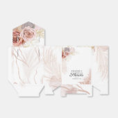 Pampas Grass Terracotta Botanisches Brautparty Geschenkschachtel (Ungefaltet)