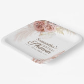 Pampas Grass Terracotta Brautparty Pappteller (Gewinkelt)