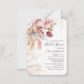 Pampas Grass Terracotta Bridal Dusche Einladung (Vorderseite)