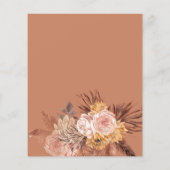 Pampas Grass Terracotta Bridal Tee Party Dusche (Rückseite)