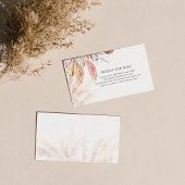 Pampas Grass Terracotta Bücher für Babydusche Begleitkarte