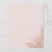 Pampas Grass Terracotta Chic Hochzeit Einladung (Rückseite)