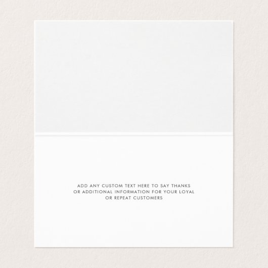 Pampas Grass Terracotta Dankeschön Karte (Innenseite Aufgefaltet)