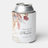 Pampas Grass Terracotta Kinderdusche Dosenkühler (Kanne Rückseite)