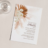 Pampas Grass Terracotta Kinderdusche Einladung