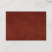 Pampas Grass Terracotta QR Code Hochzeiten Details Begleitkarte (Rückseite)