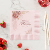 Pampas Grass Terracotta Rosa Brautparty Serviette (Beispiel)