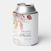 Pampas Grass Terracotta Script Baby Dusche Dosenkühler (Kanne Rückseite)