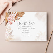 Pampas Grass Terracotta Skript Botanisch Save The Date