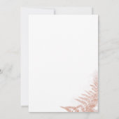 Pampas Grass Terracotta Tan Blues Hochzeit Einladung (Rückseite)