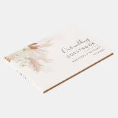 Pampas Grass Terracotta Wedding Gästebuch (Ecke)