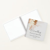 Pampas Grass Terracotta Wedding Guest Book Notizblock (Innenseite)