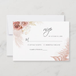 Pampas Grass Terracotta Wüste Blumenzehen RSVP Karte