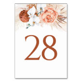 Pampas Grass Tischnummer (Rückseite)